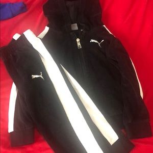 BOYS PUMA VELOUR JUMPSUIT